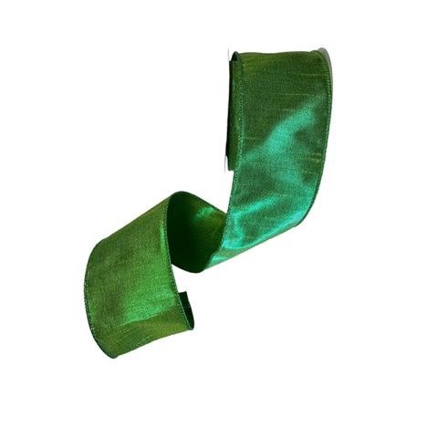 Metallic Dupioni 2.5" x 10Yds Green