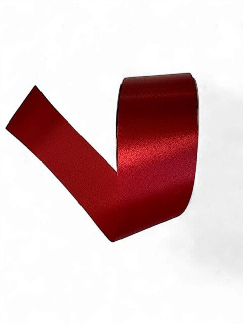 Polished Satin Ribbon 2 1/2" in Red