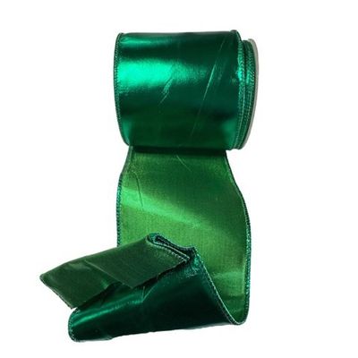 Foil Ribbon Emerald Green 4" x 10yds