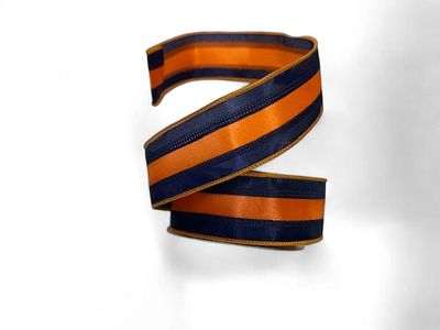 Satin Ribbon 1.5" x 10Yds Navy Orange