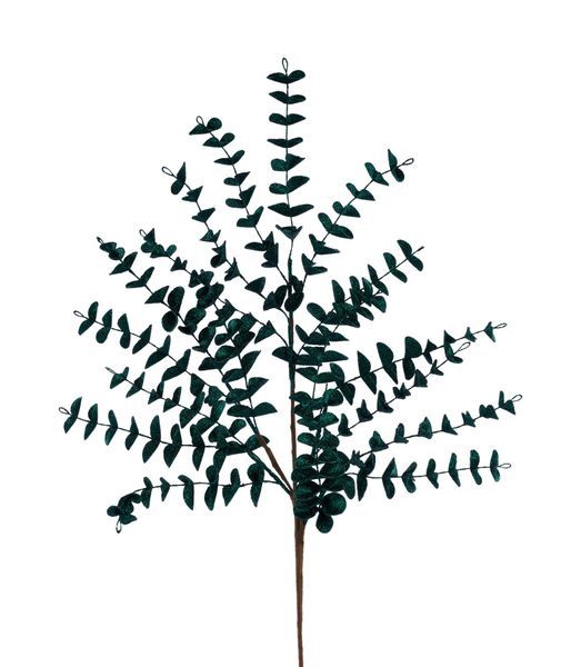 Glitter Eva Eucalyptus Spray-Hunter Green