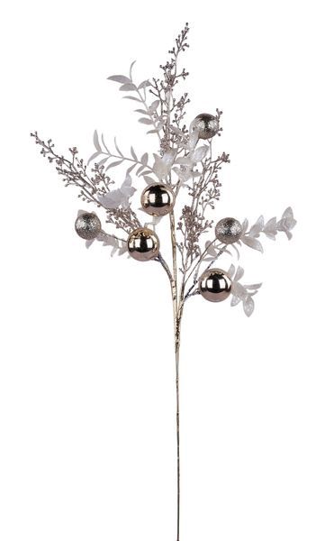 Eucalyptus Seed Glitter Ball Spray-Champayne/Cream