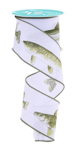 RIbbon 2.5"x10Yds Fresh Water Fish