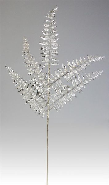 Glitter Fern Spray 33"L-Champagne