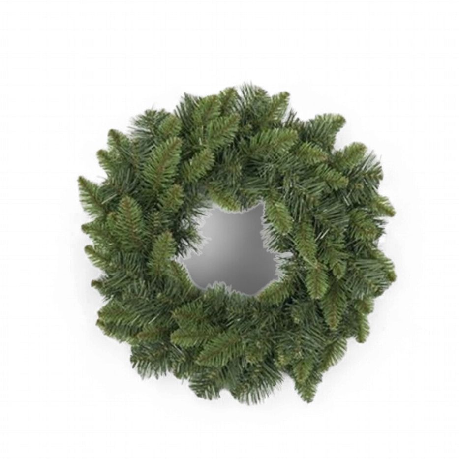 18" Wreath Fresh Banff Elevated Wire/2