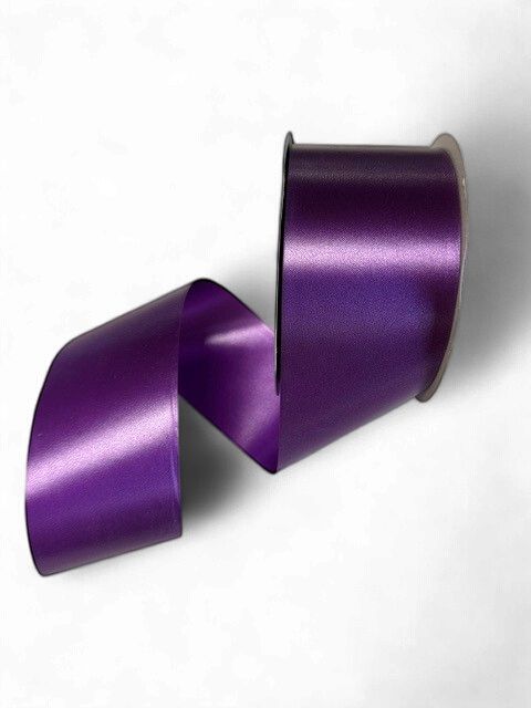 Purple Poly Satin Ribbon 2 3/4" by 100 Yds