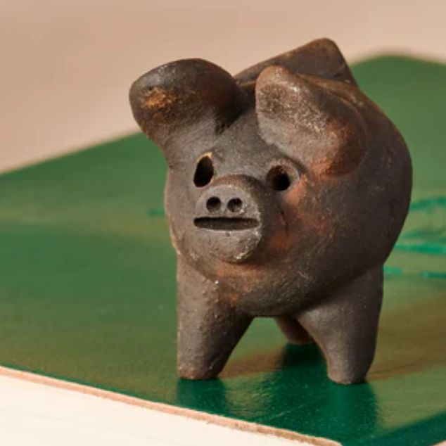 Good Luck Clay Pig