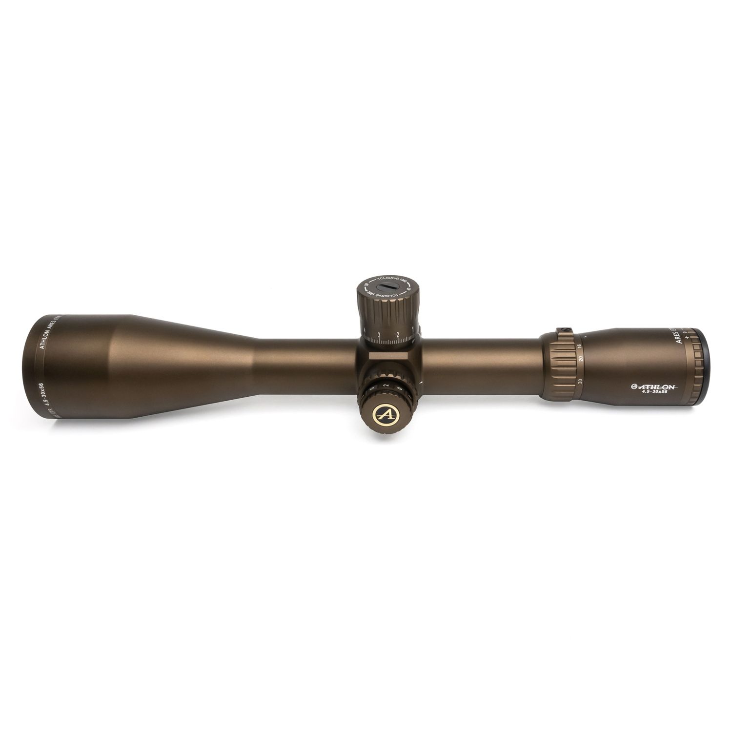 Ares ETR UHD 4.5-30x56 APRS1 FFP IR MIL Reticle (Brown)
