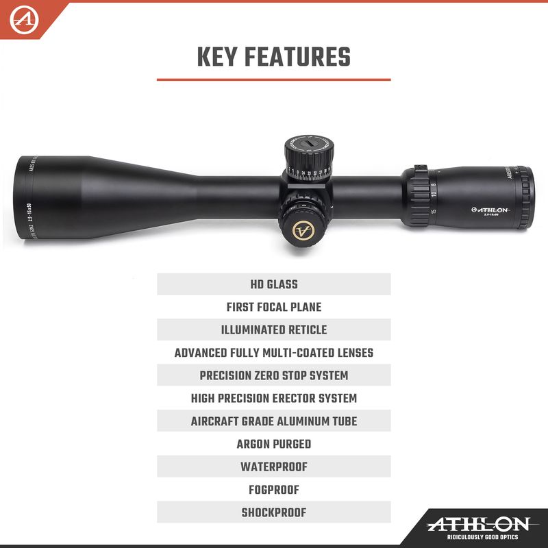 Ares BTR GEN2 HD 2.5-15x50 APLR4 FFP IR MOA Reticle