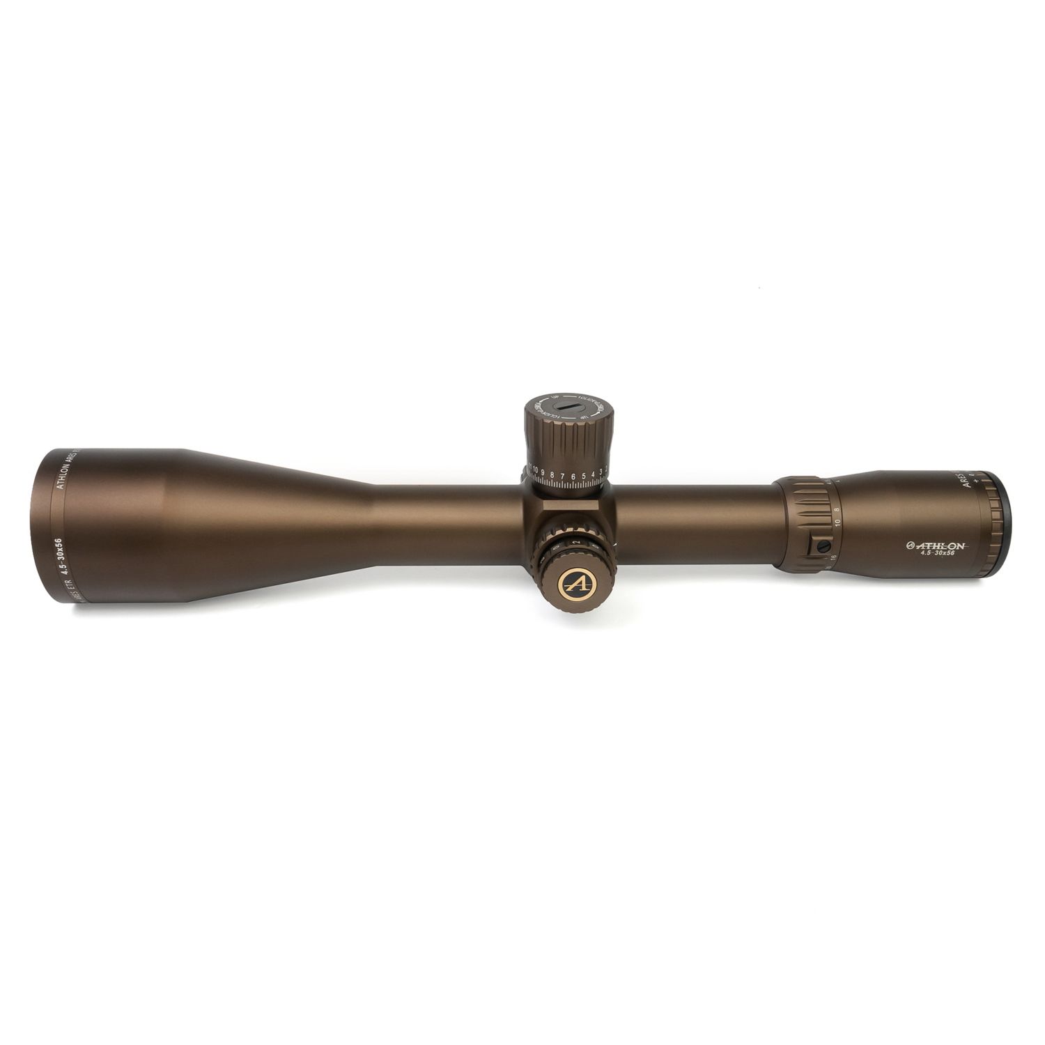 Ares ETR UHD 4.5-30x56 APLR2 FFP IR MOA Reticle (Brown)