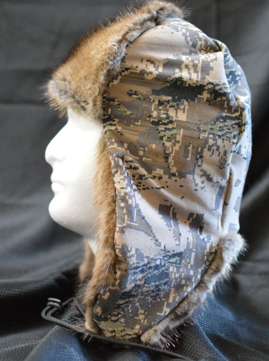 Camo Beaver Fur Hat
