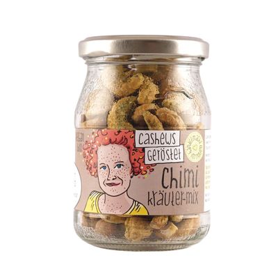Geröstete Cashews Kräutermix im Pfandglas
