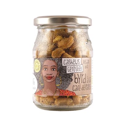 Geröstete Cashews à la Cafe-de-Paris im Pfandglas Geröstete Cashews à la Cafe-de-Paris im Pfandglas