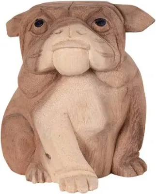 Bulldogge aus Holz Bulldogge aus Holz
