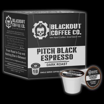 Pitch Black Espresso (Single Serve Pods 18 Ct.)