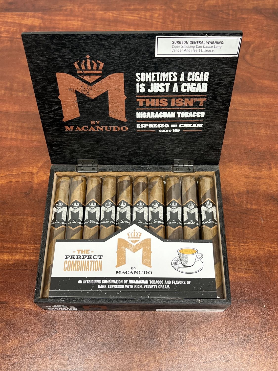&quot;M&quot; Espresso &amp; Cream