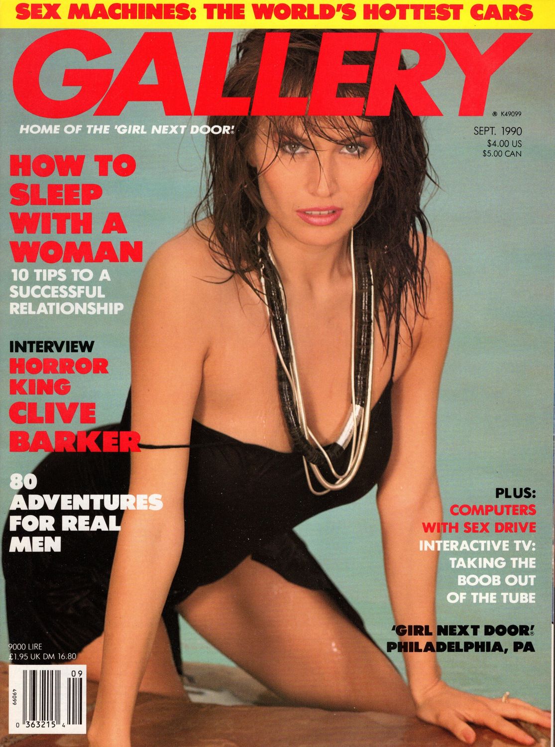 Gallery Adult Magazine Back Issue September 1990