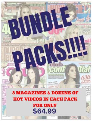 8 magazines &amp; dozens of hot videos in each pack for only 
$64.99