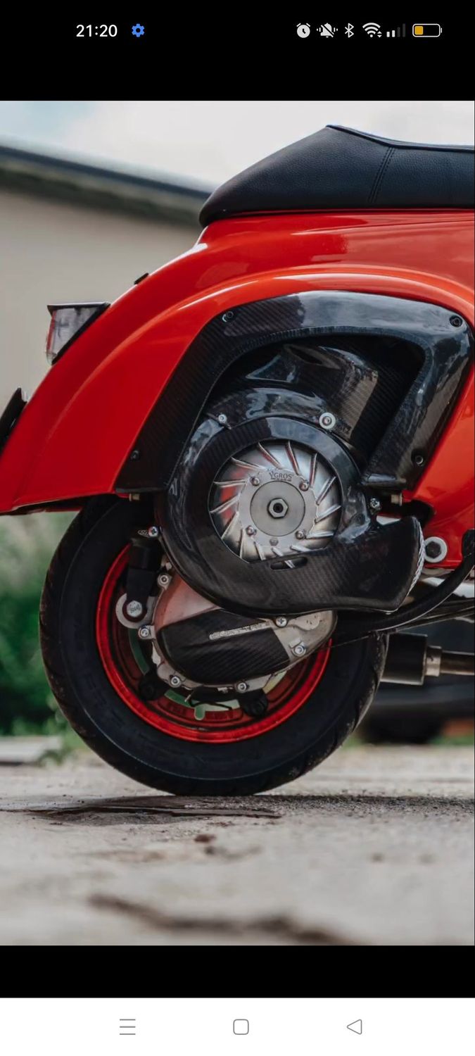 [CRB-052] Copriventola BIG AIR in carbonio per vespa 50 et3 125 primavera