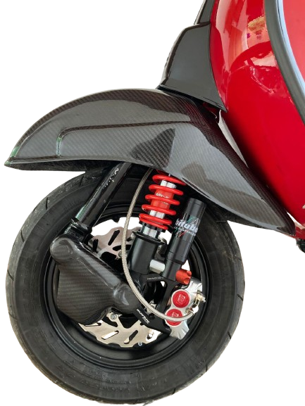 Parafango Vespa Anteriore in Carbonio| Carbon Italy