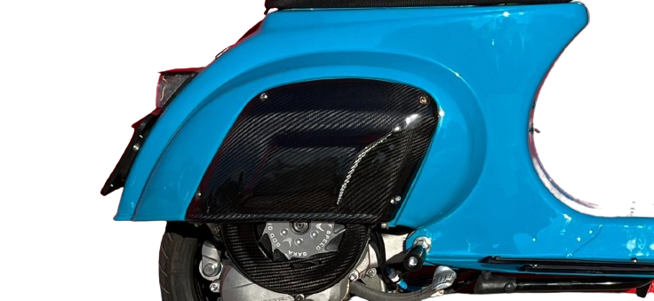 [CRB-064] Sportellino laterale in carbonio per  vespa 50 et3 125 primavera