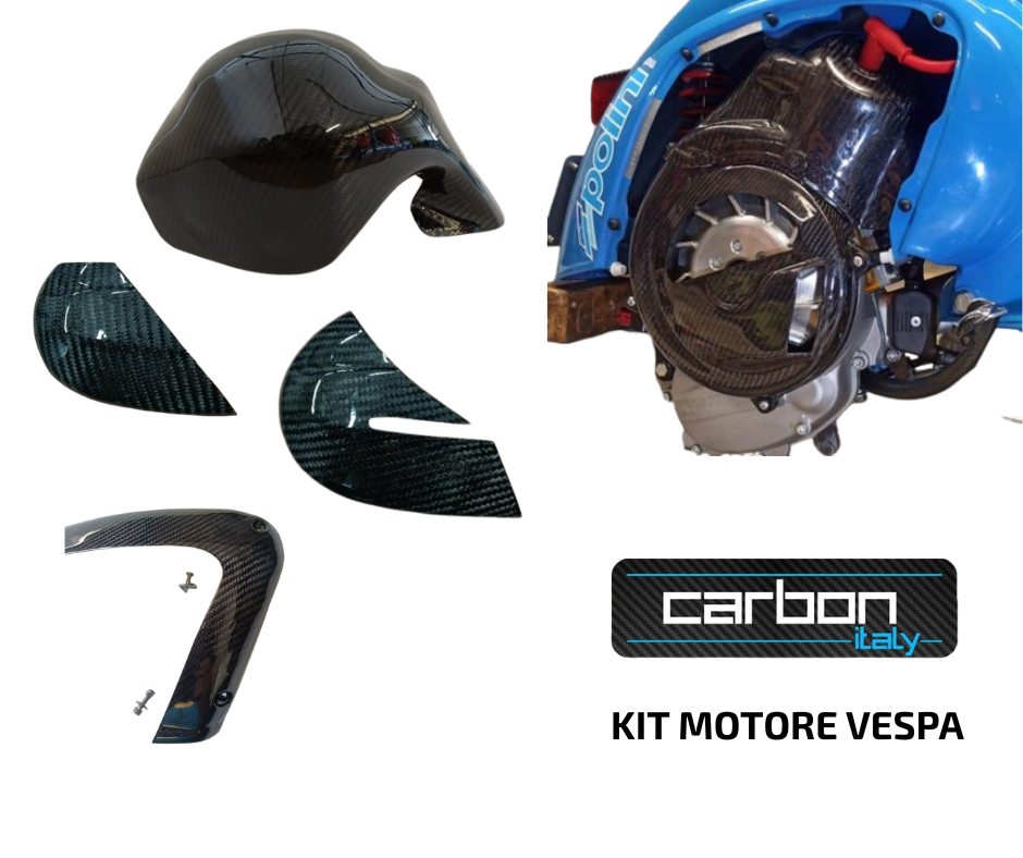[CRB-111] Kit Motore Vespa 50 Special 125 ET3 Primavera in carbonio