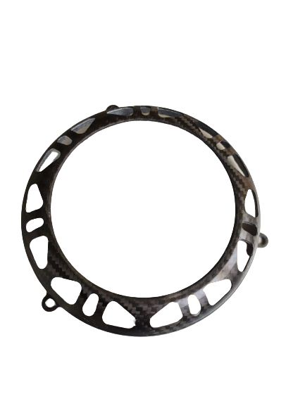 [CRB-055] Coperchio Protezione Frizione in carbonio  TM KZ10C KZ R1 KZ R2