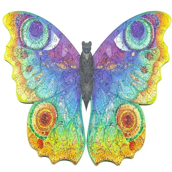 Le papillon Lumineux - Puzzle en bois
