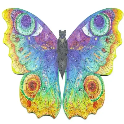 Le papillon Lumineux - Puzzle en bois