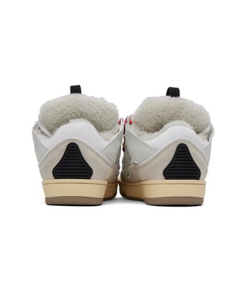 LANVIN SSENSE Exclusive Off-White Sneakers