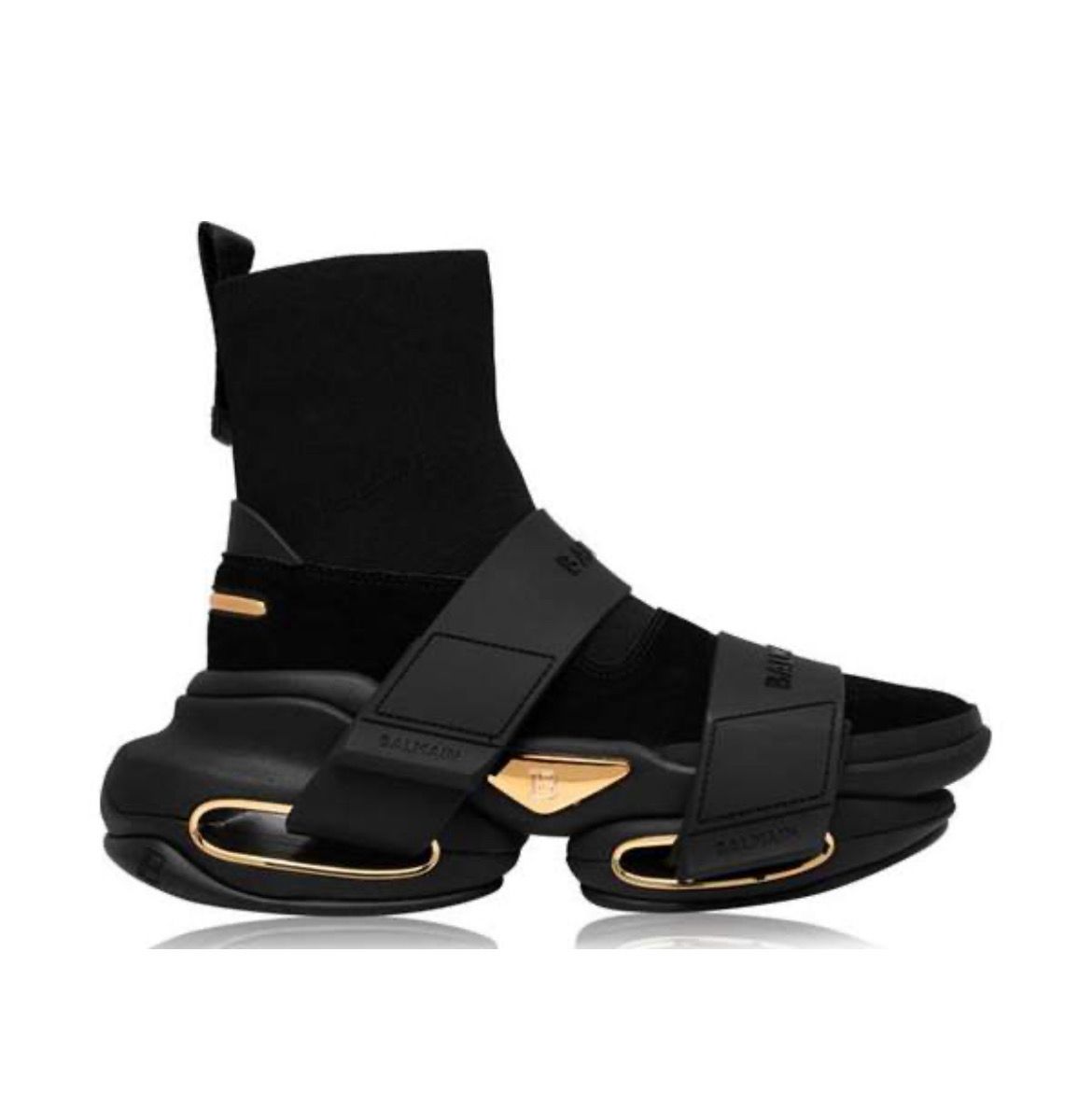 Balmain - high top leathersneakers