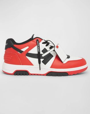 Off-White Men&#39;s Out Of Office Tricolor Sneakers