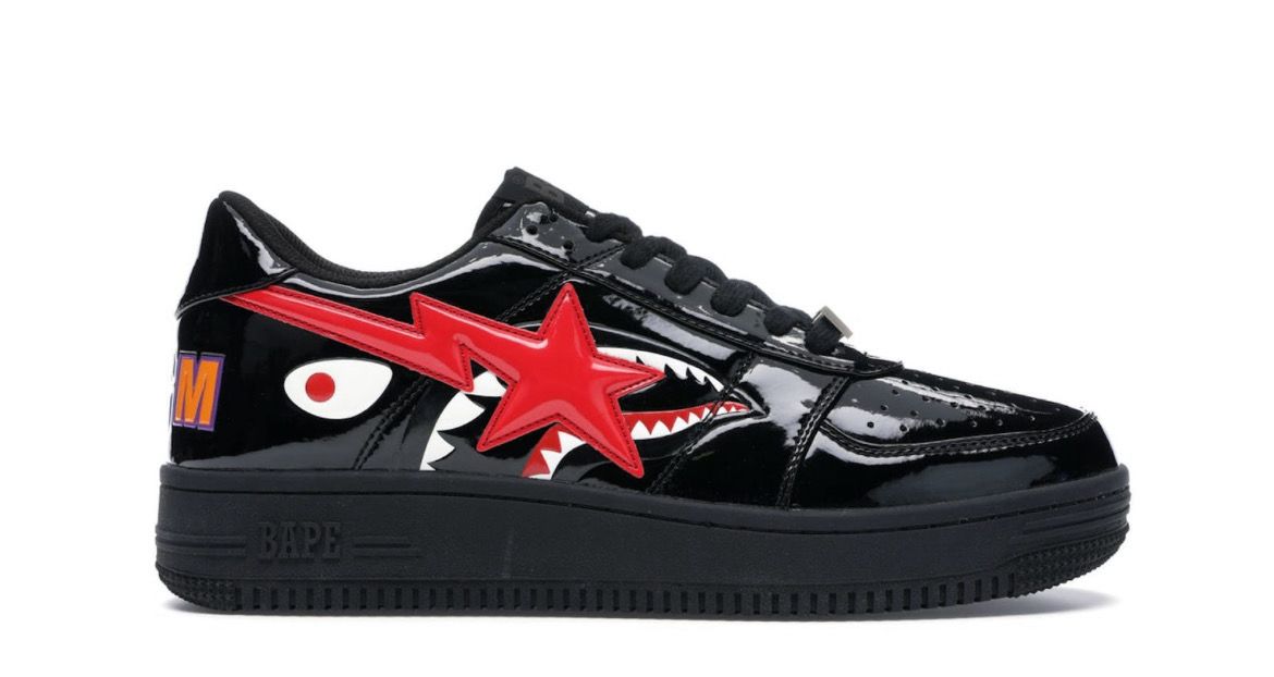 A Bathing Ape Bape Sta Low Shark Black