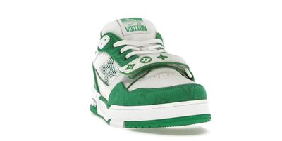 Louis Vuitton Trainer Green Monogram Denim