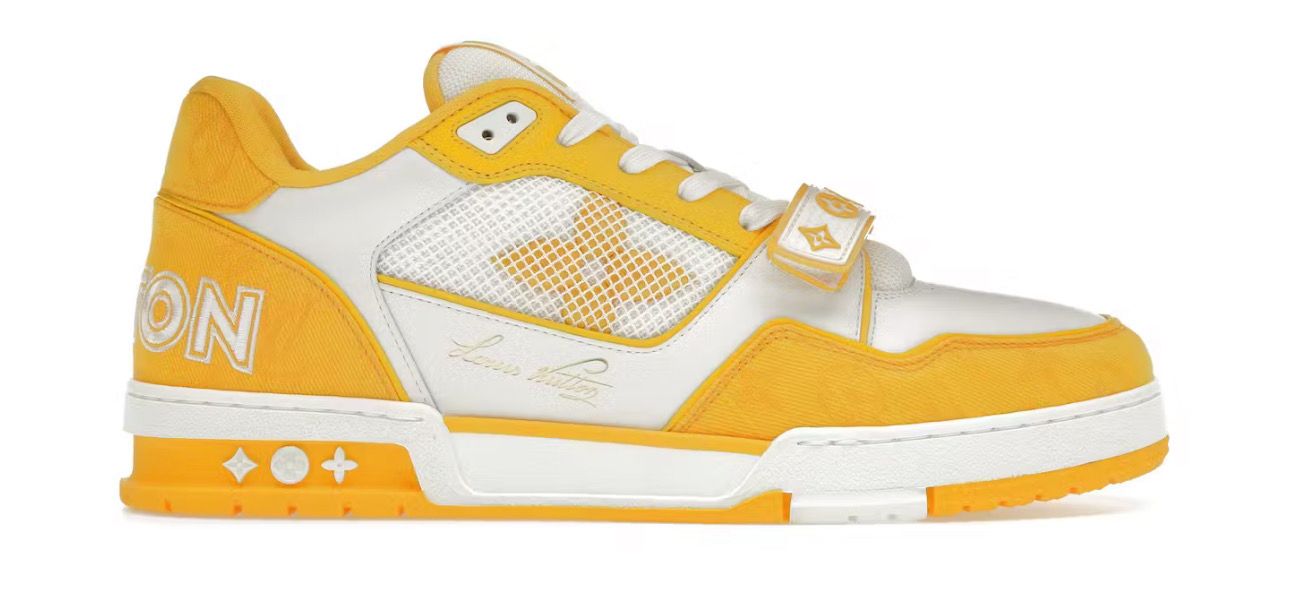 Louis Vuitton Trainer Monogram Denim Yellow