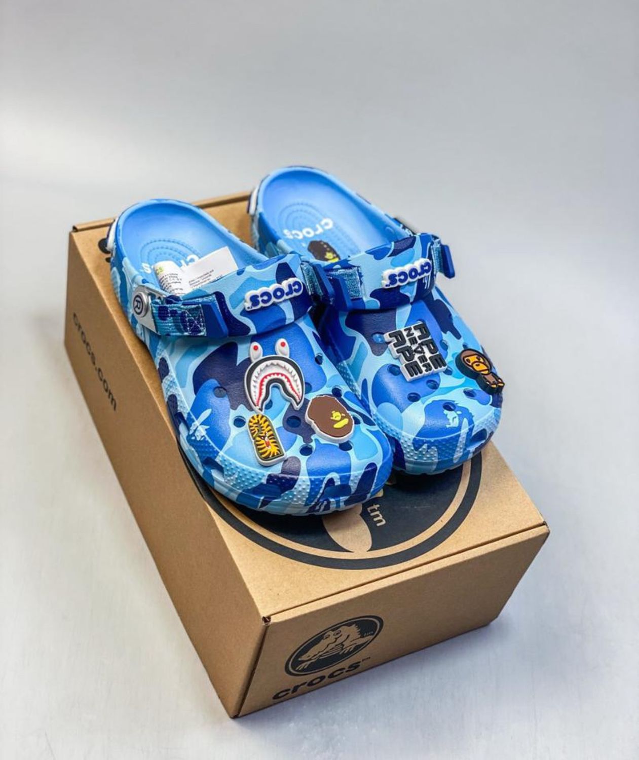 Blue crocs 