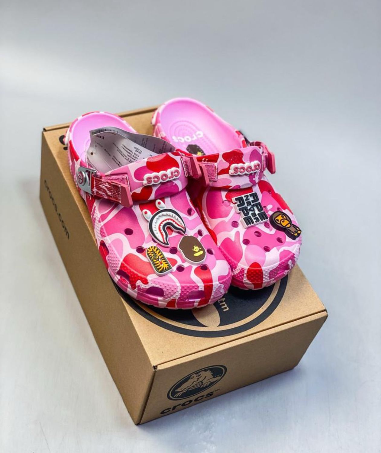 Pink Crocs