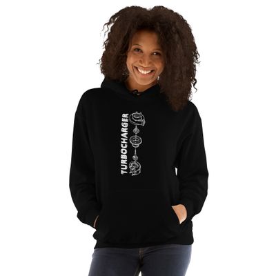 Boost Your Style with Our Turbocharger Graphic Hoodie – Perfect for Car Enthusiasts