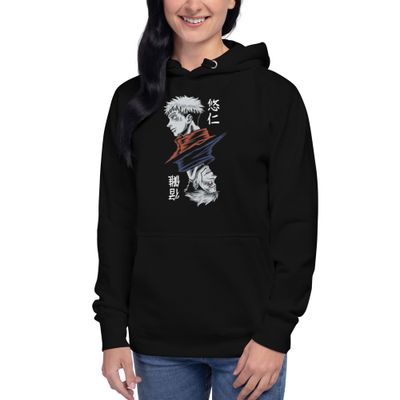 Jujutsu Kaisen Yuji &amp; Sukuna Duality Hoodie - Embrace the Power Within