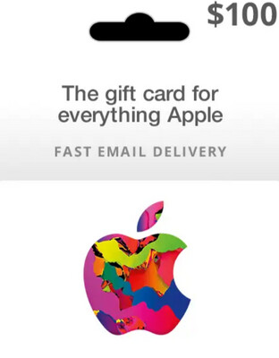 $100 USA  Apple/iTunes Gift Card (Email Delivery)