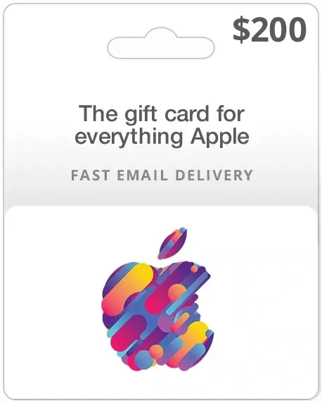 $200 USA  Apple/iTunes Gift Card (Email Delivery)