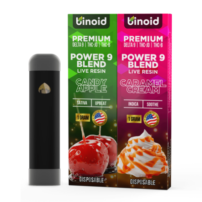 POWER 9 BLEND LIVE RESIN DISPOSABLE – 2 PACK