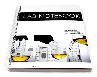 Lab Notebook 100 Pages Spiral Bound (Copy Page Perforated)