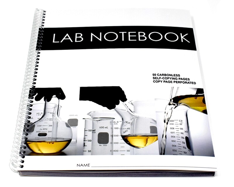 Lab Notebook 50 Pages Spiral Bound (Copy Page Perforated)