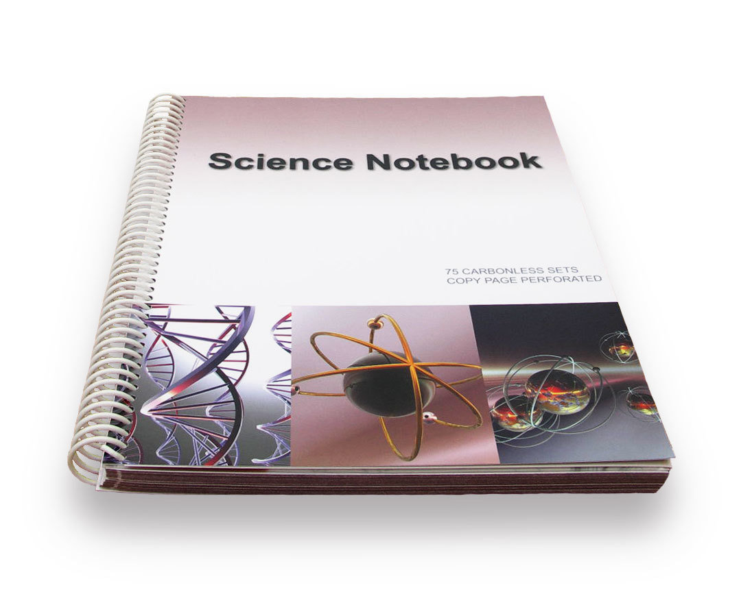 Science Lab Notebook 75 Pages Spiral Bound  (Copy Page Perforated)