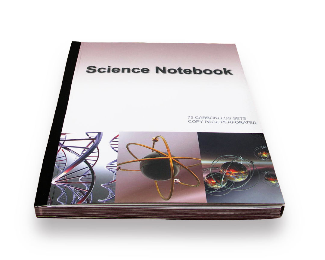Science Lab Notebook 75 Pages Permanent Side Bound Tripple Stapled (Copy Page Perforated)