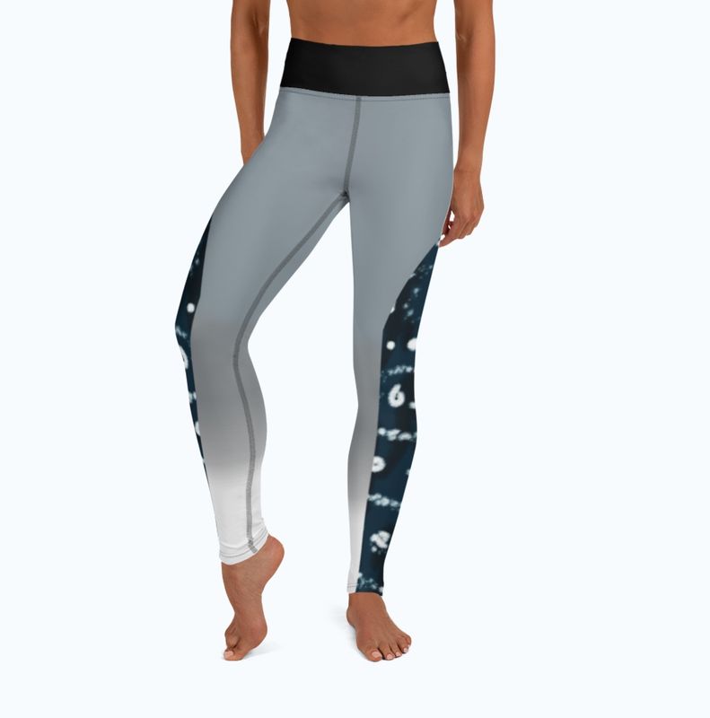 Tranquil Bay Yoga/Surf Leggings - Front View by Shark Tooth Surf Co.