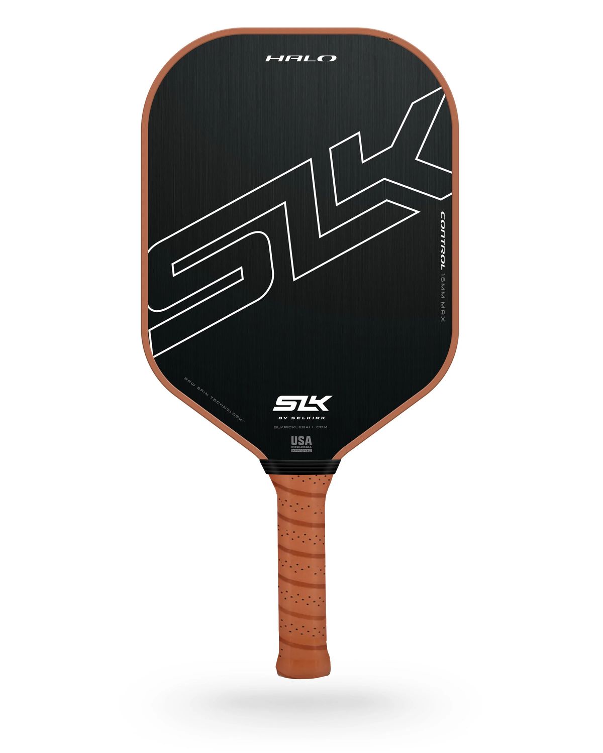 Selkirk Halo Control 16mm Raw Carbon Fiber Brown Paddle
