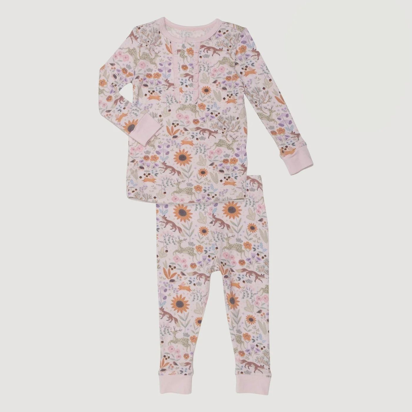 Long Sleeve PJ's (Dont Use), Colour: Garden, Size: 3