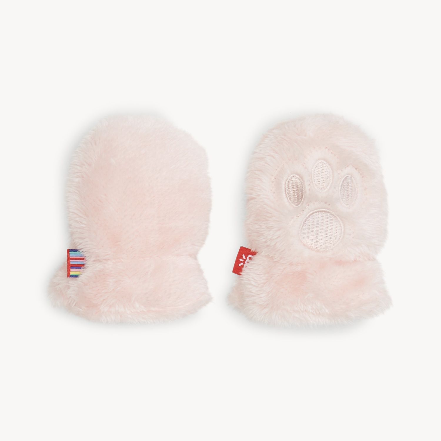 Minky Mittens, Colour: Blossom, Size: 18-24